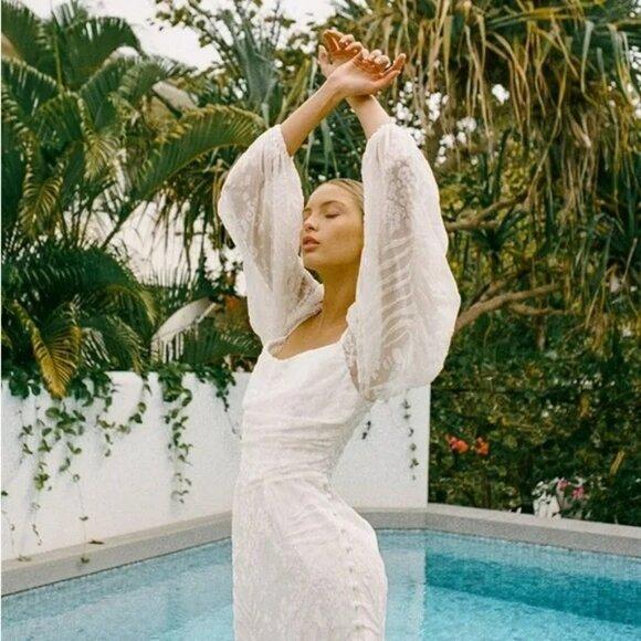 NWT Sabo Luxe - Favela Drape Dress.  SZ XS - Picture 3 of 7